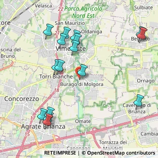 Mappa Via Fratelli Cervi, 20875 Burago di Molgora MB, Italia (2.37438)