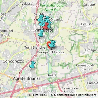 Mappa Via Fratelli Cervi, 20875 Burago di Molgora MB, Italia (1.63154)