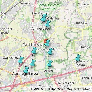 Mappa Via Fratelli Cervi, 20875 Burago di Molgora MB, Italia (2.21083)