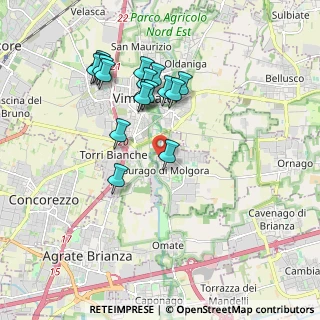 Mappa Via Fratelli Cervi, 20875 Burago di Molgora MB, Italia (1.77824)