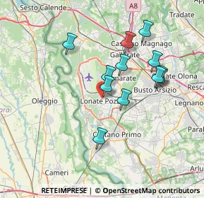 Mappa Via dei Mille, 21015 Lonate Pozzolo VA, Italia (6.4325)