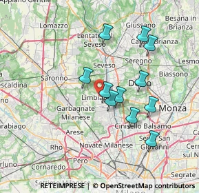 Mappa 20051 Limbiate MB, Italia (6.34)