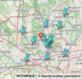 Mappa 20051 Limbiate MB, Italia (6.28154)