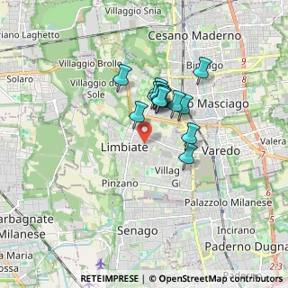 Mappa 20051 Limbiate MB, Italia (1.195)