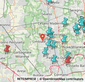 Mappa 20051 Limbiate MB, Italia (5.245)