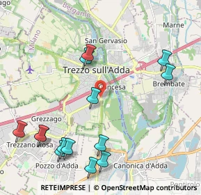 Mappa Via Guglielmo Marconi, 20056 Trezzo sull'Adda MI, Italia (2.5)