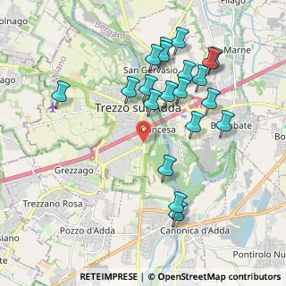 Mappa Via Guglielmo Marconi, 20056 Trezzo sull'Adda MI, Italia (2.01)