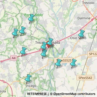Mappa Via Guglielmo Marconi, 20056 Trezzo sull'Adda MI, Italia (4.37273)