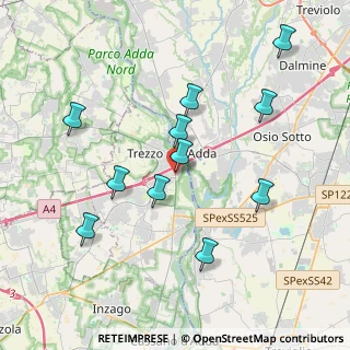Mappa Via Guglielmo Marconi, 20056 Trezzo sull'Adda MI, Italia (3.86818)