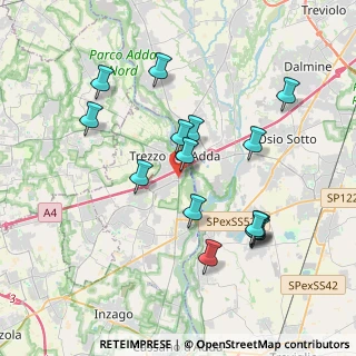 Mappa Via Guglielmo Marconi, 20056 Trezzo sull'Adda MI, Italia (3.72533)