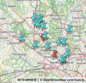 Mappa Via Arno, 21042 Caronno Pertusella VA, Italia (6.67118)