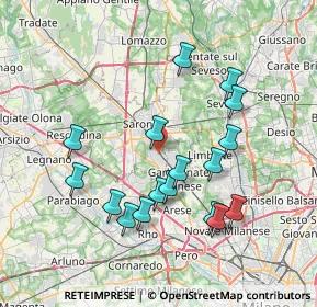 Mappa Via Arno, 21042 Caronno Pertusella VA, Italia (7.30412)