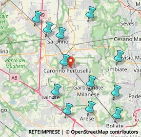 Mappa Via Arno, 21042 Caronno Pertusella VA, Italia (4.71)