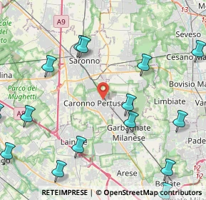 Mappa Via Arno, 21042 Caronno Pertusella VA, Italia (5.74867)