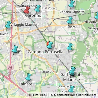 Mappa Via Arno, 21042 Caronno Pertusella VA, Italia (3.16357)