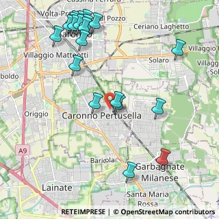 Mappa Via Arno, 21042 Caronno Pertusella VA, Italia (2.596)