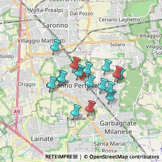 Mappa Via Arno, 21042 Caronno Pertusella VA, Italia (1.35688)