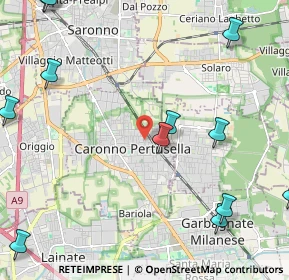Mappa Via Arno, 21042 Caronno Pertusella VA, Italia (3.06833)