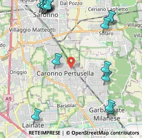 Mappa Via Arno, 21042 Caronno Pertusella VA, Italia (3.036)