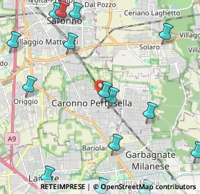 Mappa Via Arno, 21042 Caronno Pertusella VA, Italia (2.90667)