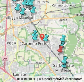 Mappa Via Arno, 21042 Caronno Pertusella VA, Italia (2.62556)