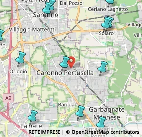 Mappa Via Arno, 21042 Caronno Pertusella VA, Italia (2.94833)