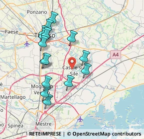 Mappa Via Guglielmo Marconi, 31032 Casale Sul Sile TV, Italia (7.21733)