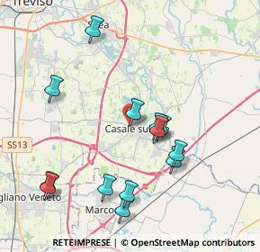 Mappa Via Guglielmo Marconi, 31032 Casale Sul Sile TV, Italia (4.02308)