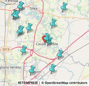 Mappa Via Guglielmo Marconi, 31032 Casale Sul Sile TV, Italia (4.7875)