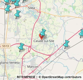 Mappa Via Guglielmo Marconi, 31032 Casale Sul Sile TV, Italia (7.374)