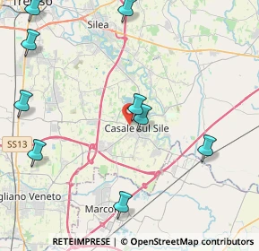 Mappa Via Guglielmo Marconi, 31032 Casale Sul Sile TV, Italia (6.515)
