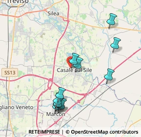 Mappa Via Guglielmo Marconi, 31032 Casale Sul Sile TV, Italia (4.17917)