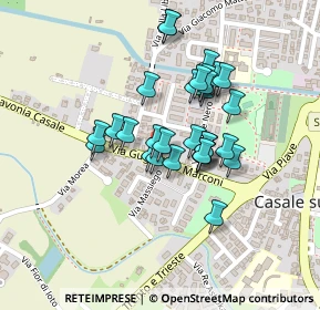 Mappa Via Guglielmo Marconi, 31032 Casale Sul Sile TV, Italia (0.16333)