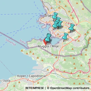 Mappa Via di Pianezzi, 34015 Muggia TS, Italia (3.22333)
