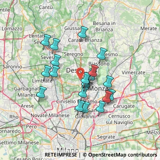 Mappa Via Redipuglia, 20835 Muggiò MB, Italia (6.1705)
