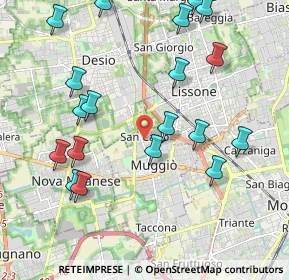 Mappa Via Redipuglia, 20835 Muggiò MB, Italia (2.30474)