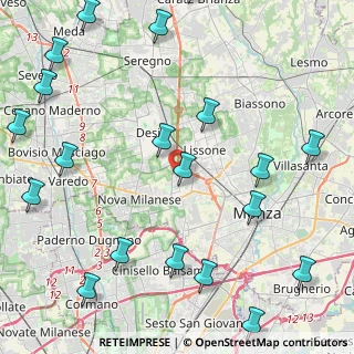 Mappa Via Redipuglia, 20835 Muggiò MB, Italia (5.956)