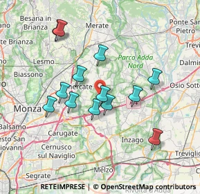 Mappa Via I Maggio, 20876 Ornago MB, Italia (6.50154)