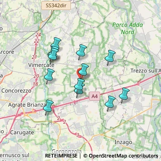 Mappa Via Santuario, 20876 Ornago MB, Italia (3.27154)