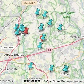 Mappa Via Santuario, 20876 Ornago MB, Italia (4.49588)
