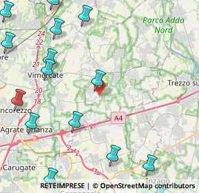 Mappa Via Santuario, 20876 Ornago MB, Italia (6.64056)