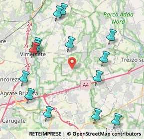 Mappa Via Santuario, 20876 Ornago MB, Italia (4.97643)