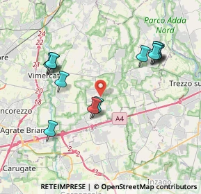 Mappa Via Santuario, 20876 Ornago MB, Italia (4.06923)