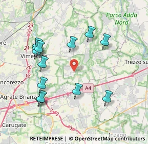 Mappa Via Santuario, 20876 Ornago MB, Italia (4.04077)