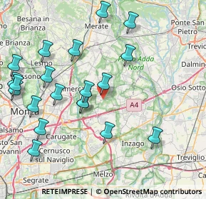 Mappa Via Santuario, 20876 Ornago MB, Italia (9.189)