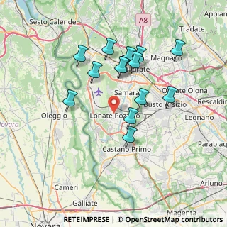 Mappa Via Cavour, 21015 Lonate Pozzolo VA, Italia (6.68214)