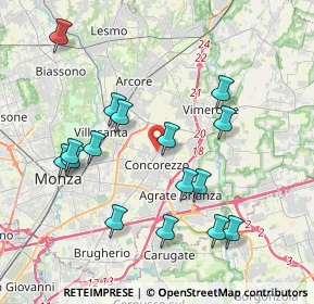 Mappa Via Antonio Gramsci, 20863 Concorezzo MB, Italia (3.965)