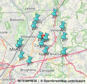 Mappa Via Antonio Gramsci, 20863 Concorezzo MB, Italia (3.34786)