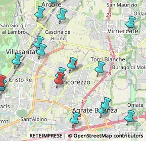Mappa Via Antonio Gramsci, 20863 Concorezzo MB, Italia (2.75222)