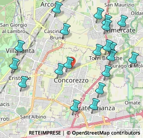 Mappa Via Antonio Gramsci, 20863 Concorezzo MB, Italia (2.327)